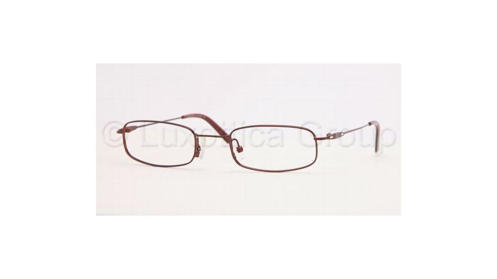 Adrienne Vittadini AV6056B Eyeglasses with No-Line Progressive Rx Prescription Lenses, Select frame color 49 mm Lense Diameter / Brick Frame
