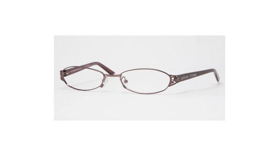Adrienne Vittadini AV6057-195S-5117 Eyeglass Frames 51 mm Lense Diameter / Sat Cordovan Frame w/Non-Rx Lenses