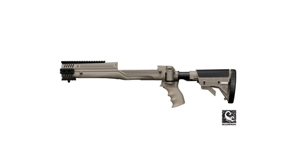 ATI Outdoors Ruger Mini-14/Mini-30 Strikeforce Non-Adjustable Side Folding Stock Desert Tan w/ Scorpion Recoil System A2201007
