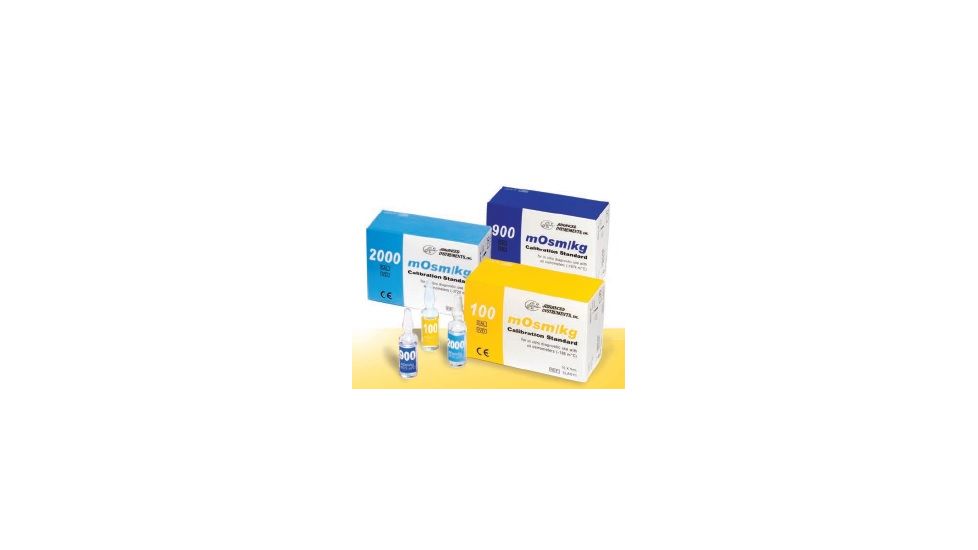 Advanced Instruments Osmometer Microsample 3320, Standard, 10 x 2 ml Volume, 50 mOsm 52196-124-PK