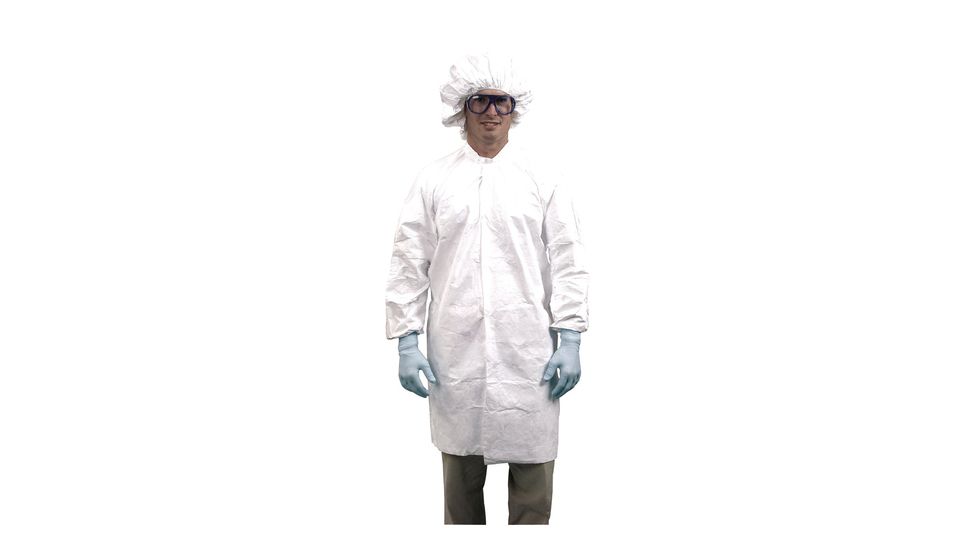VWR Vwr Labcoat 3 Pocket Md Cs30 IC224SWHMDVD, Unit CS