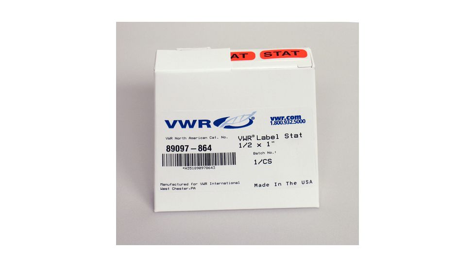 VWR Vwr Label Stat 1.5x3/8 Rl1000 VWR-L13-C, Unit CS