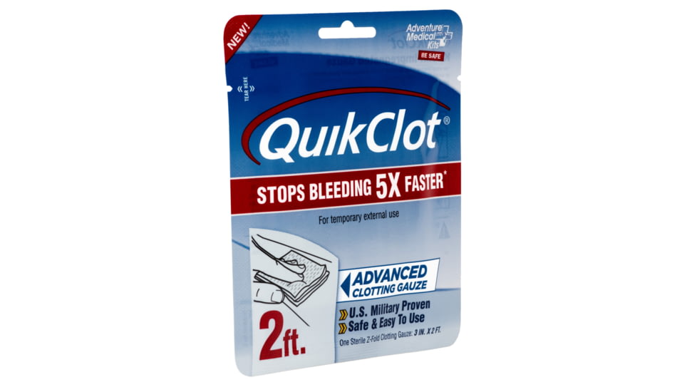 Adventure Medical Kits QuikClot Gauze, 3 x 2in, 5020-0025