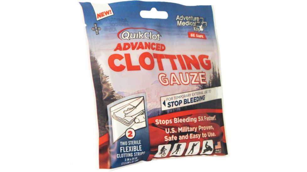 Adventure Medical Quikclot Advanced Clotting Gauze, 416635