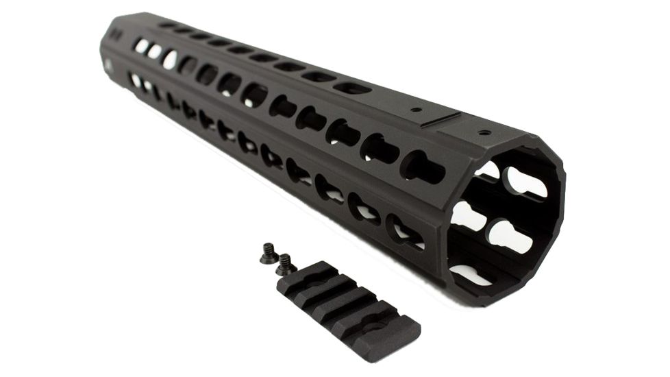 Aero Precision AR15 12in Quantum KeyMod Handguard, Anodized Black, APRA400004C