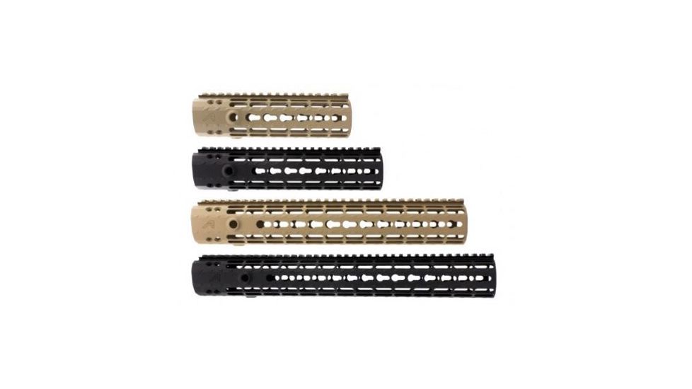 Aero Precision AR15 Enhanced KeyMod Handguard, Gen 2, FDE Cerakote, 9in, APRA100249C