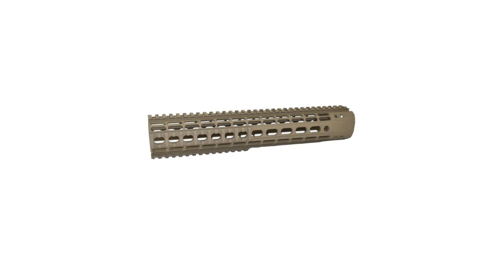 Aero Precision AR15 Enhanced Quad Rail Handguard, Gen 2, FDE Cerakote, 12.7in, APRA100239C
