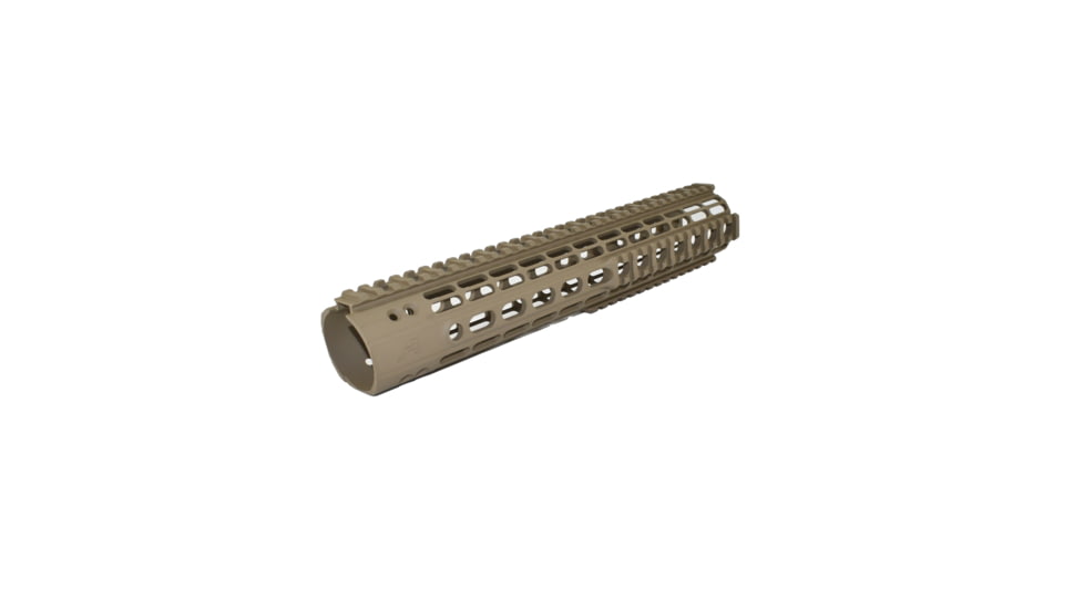 Aero Precision AR15 Enhanced Quad Rail Handguard, Gen 2, FDE Cerakote, 12.7in, APRA100239C