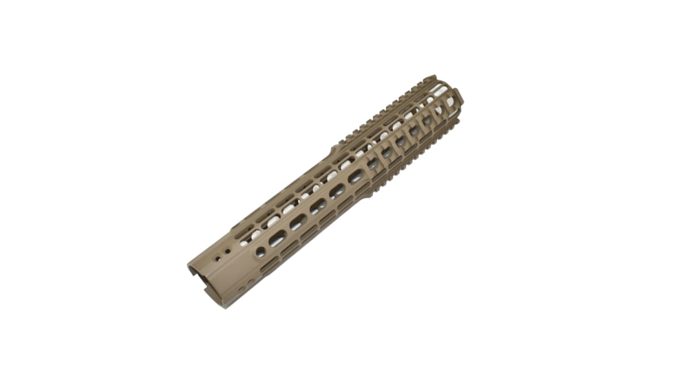 Aero Precision AR15 Enhanced Quad Rail Handguard, Gen 2, FDE Cerakote, 12.7in, APRA100239C