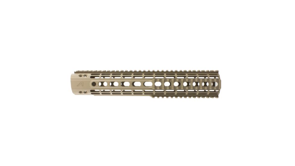 Aero Precision AR15 Enhanced Quad Rail Handguard, Gen 2, FDE Cerakote, 12.7in, APRA100239C