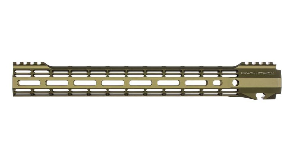 Aero Precision Atlas S-One Handguard, AR-15, 15in, M-LOK, Anodized, OD Green, APRA501179A