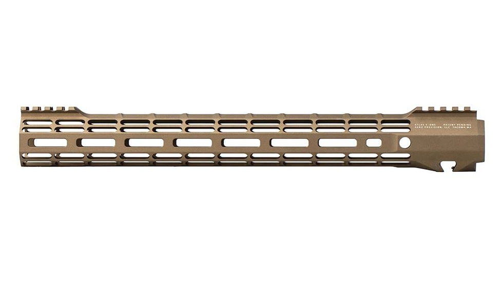 Aero Precision Atlas S-One MLOK Handguard, AR15, Cerakote, Burnt Bronze, 15 in, APRA500175A