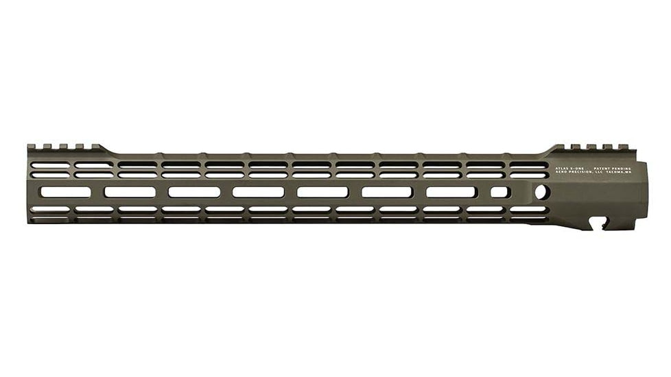Aero Precision Atlas S-One MLOK Handguard, AR15, Cerakote, OD Green, 15 in, APRA501064A