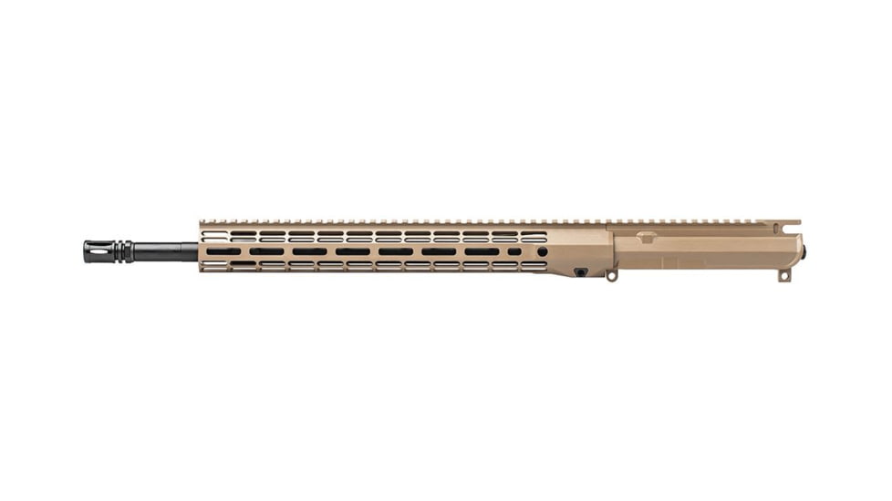 Aero Precision M4E1 Threaded .223 Wylde Complete Upper Receiver, 18in, 1-8 Twist, A2 Flash Hider, 15 in M-LOK ATLAS R-ONE Handguard, FDE Cerakote, APAR700715M73