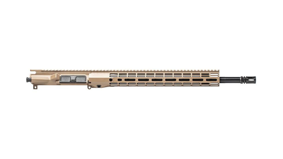 Aero Precision M4E1 Threaded .223 Wylde Complete Upper Receiver, 18in, 1-8 Twist, A2 Flash Hider, 15 in M-LOK ATLAS R-ONE Handguard, FDE Cerakote, APAR700715M73