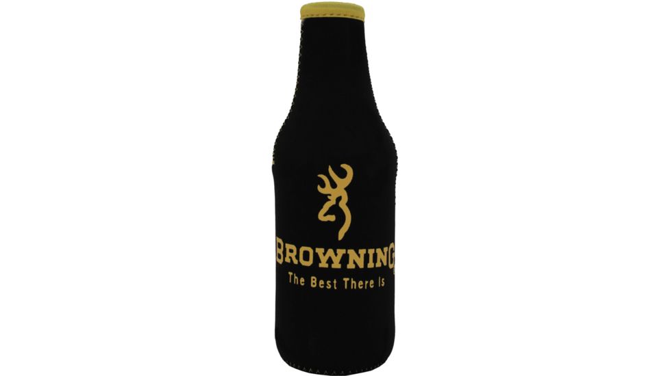 AES Optics Browning Bottle Coozie, Black-Yellow 98860