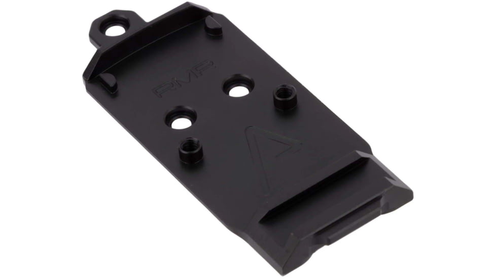 Agency Arms Chamfered RMR Standard Red Dot Sight Mount w/Flared Base Plate for Glock, AOS Plates, Black, G-AOS-RMR2-C