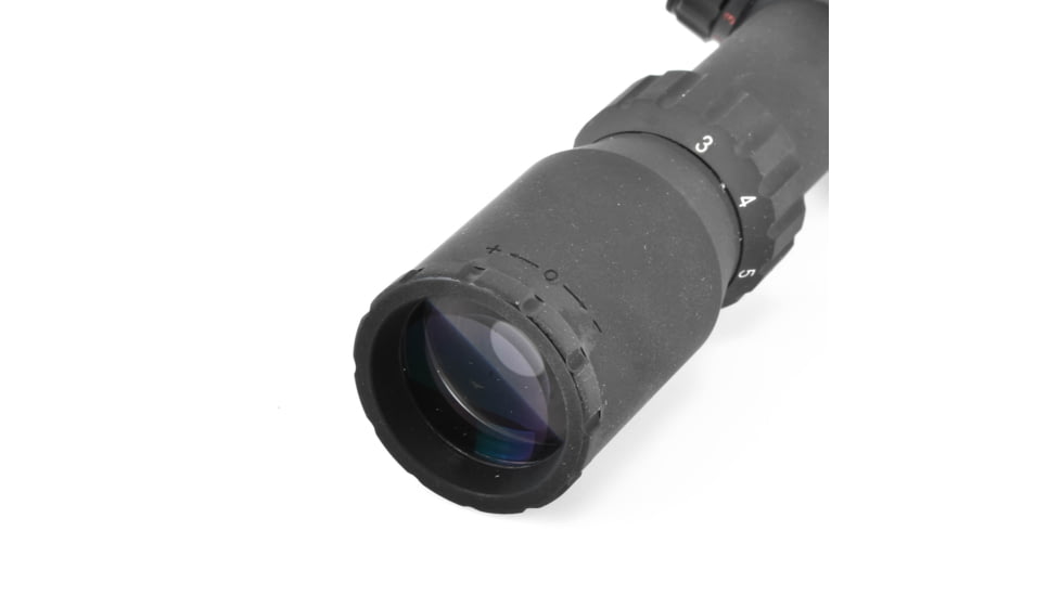 AIM Sports Compact Rubberized 3-9x42mm Medium Range Tactical Scope w/ Rangefinder Reticle JXPFER3942G