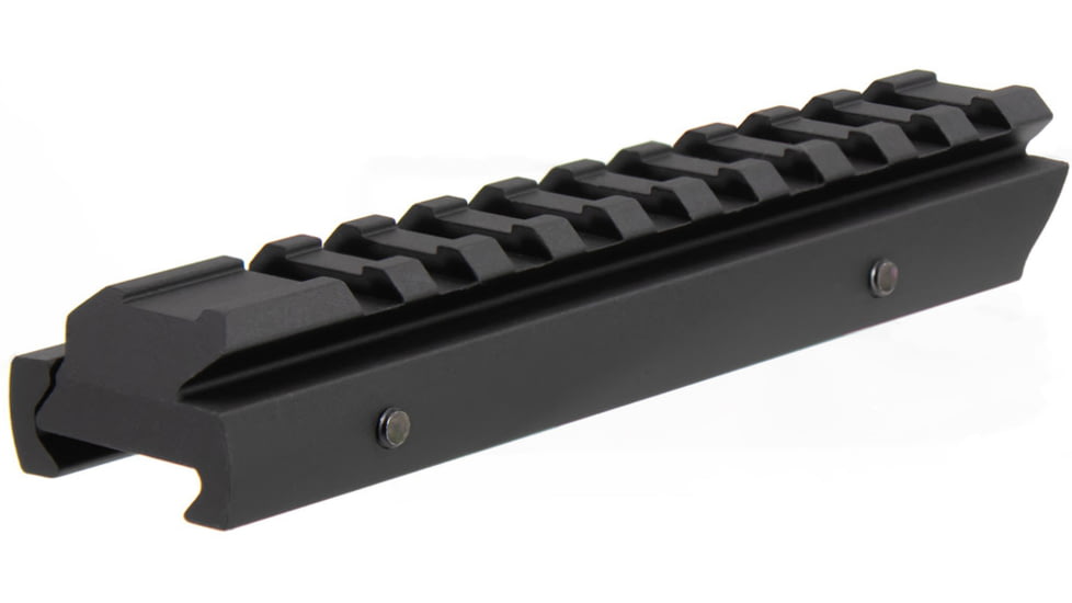 AIM Sports Inc 1/4In High, 5In Long Riser Mount, Black, Small, MT012L