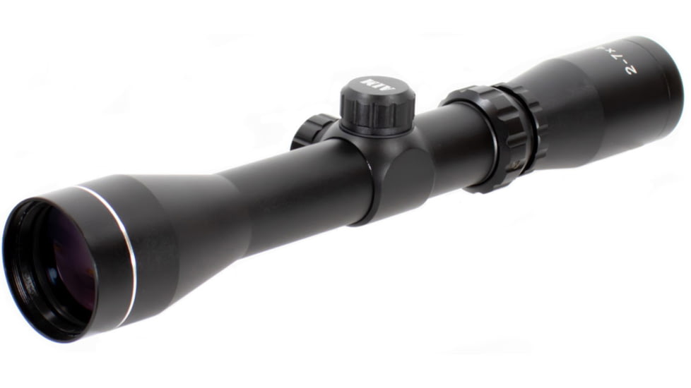 AIM Sports Inc 2-7X42 30mm Scout Scope/Rangefinder, Black, Medium, JH2742G-R