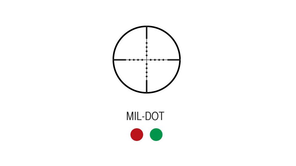 AIM Sports Inc 3-9x40 Dual Illuminated Scope w/Cut Sunshade/Mil-Dot Reticle/Picatinny Mount JTSDM3940G-N