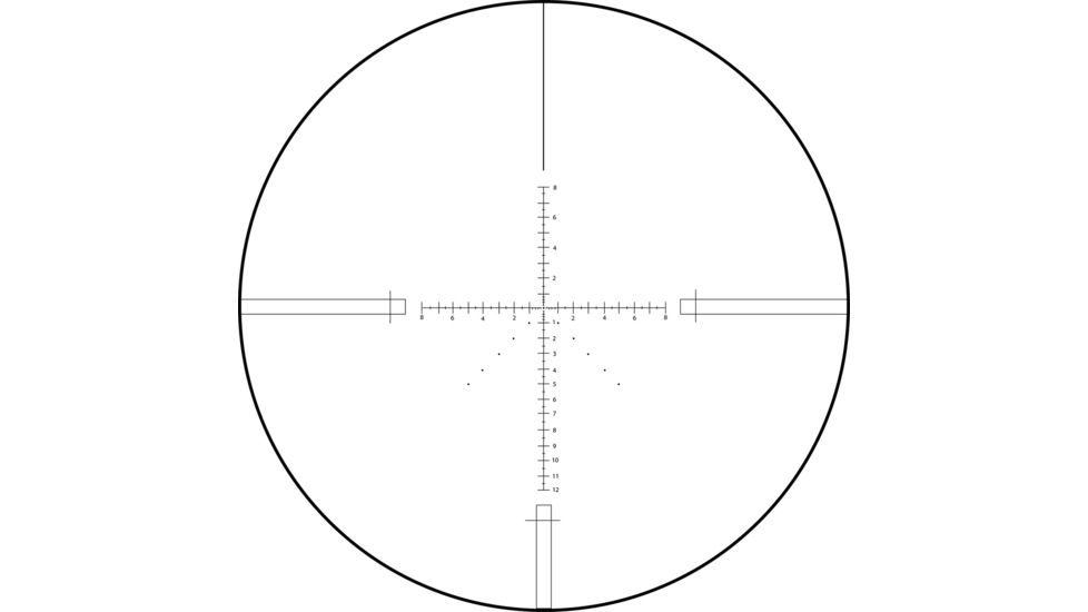 AIM Sports Inc Alpha 6 4.5-27X50 30mm Rifle Scope With MR1 MRAD Reticle, Black, JA6HD452750MR