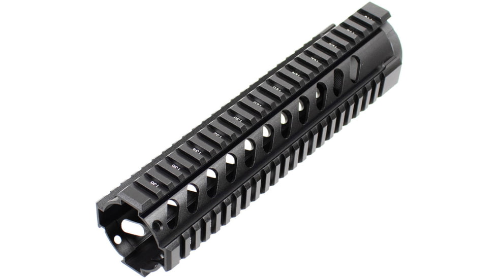 AIM Sports Inc AR Free Float Mid Length Quad Rail/V3, 10in, Black, Medium, MT061