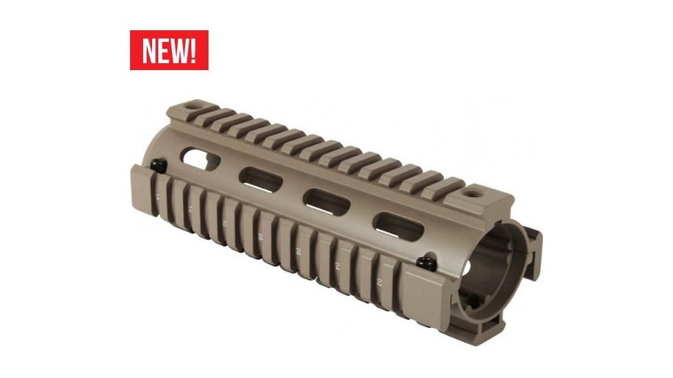 AIM Sports Inc M4 Handguard/Quad Rail Carbine Length/Tan MT058