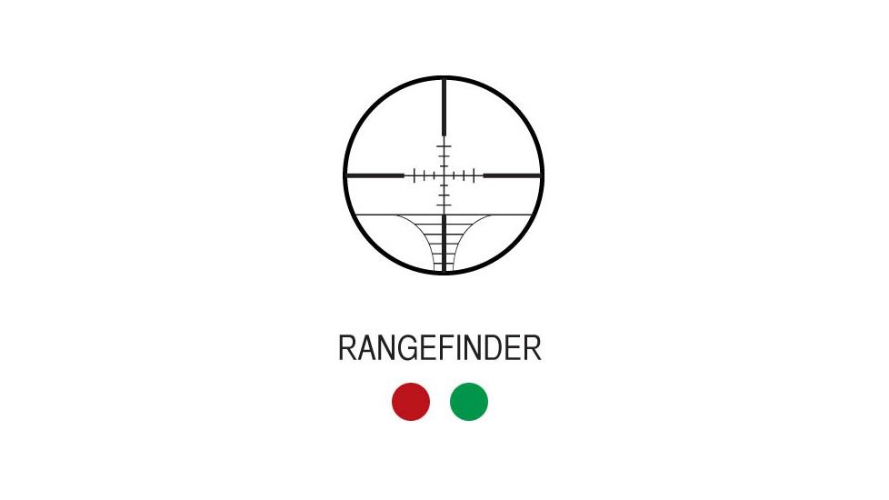 AIM Sports Inc XPF Series 2.5-10x40 Dual Illuminated Rifle Scope w/Rangefinder Reticle JXPFR251040G