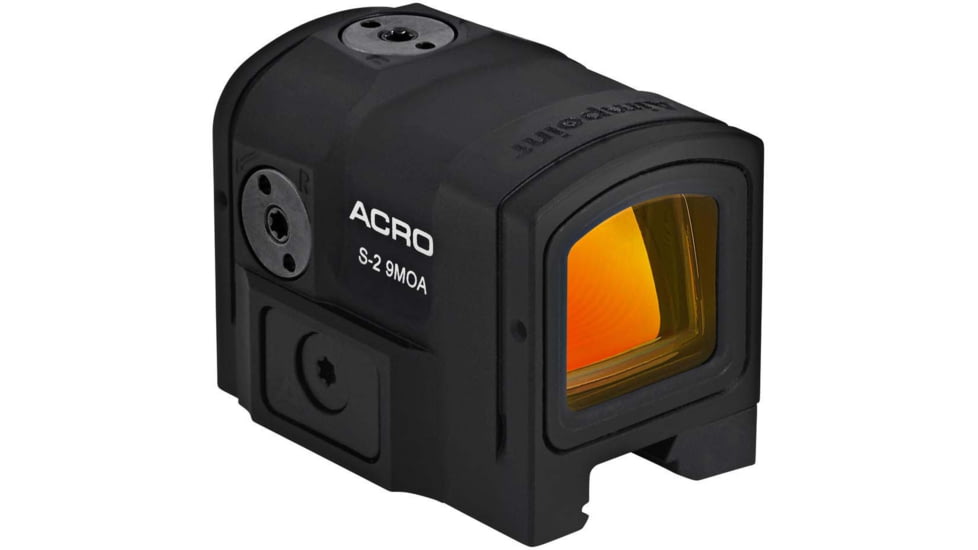 Aimpoint ACRO S-2 1x 9 MOA Red Dot Reflex Sight with Integrated Shotgun Rib Mount, Black, 200907