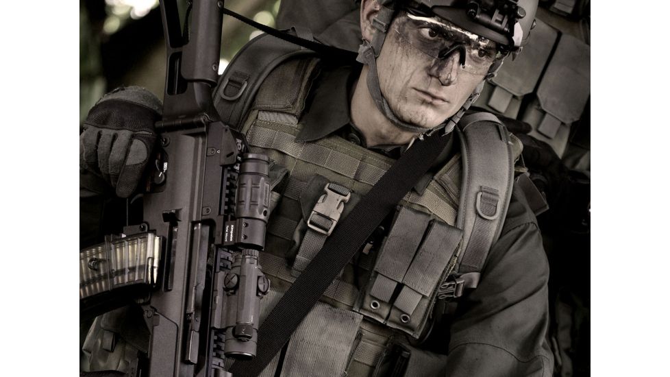 Aimpoint CompM4 Red Dot Reflex Sight, 2 MOA Dot Reticle, Black, Semi Matte, Anodized, 11972