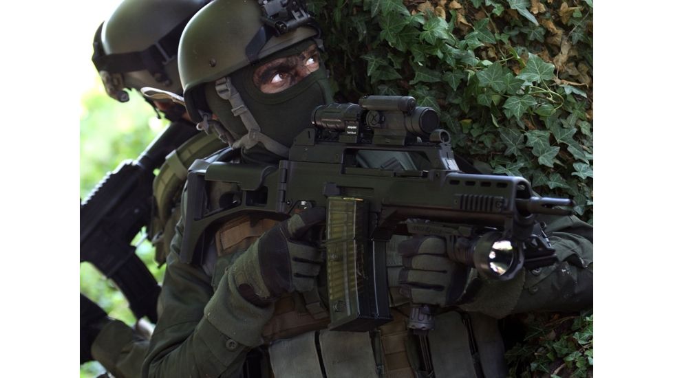 Aimpoint CompM4 Red Dot Reflex Sight, 2 MOA Dot Reticle, Black, Semi Matte, Anodized, 11972