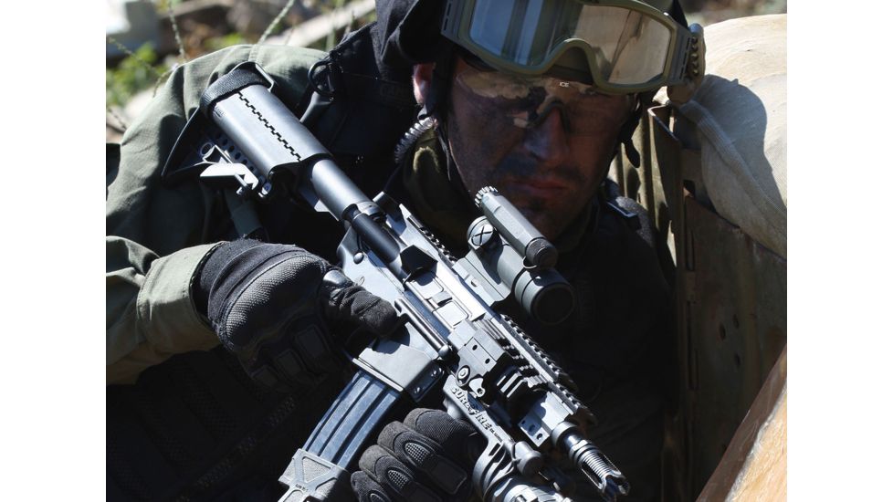 Aimpoint CompM4 Red Dot Reflex Sight, 2 MOA Dot Reticle, Black, Semi Matte, Anodized, 11972