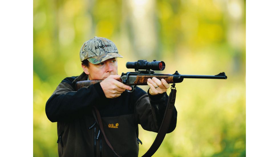 Aimpoint Hunter H34L Red Dot Reflex Sight, 2 MOA Dot Reticle, Black, Semi Matte, Anodized, 12693