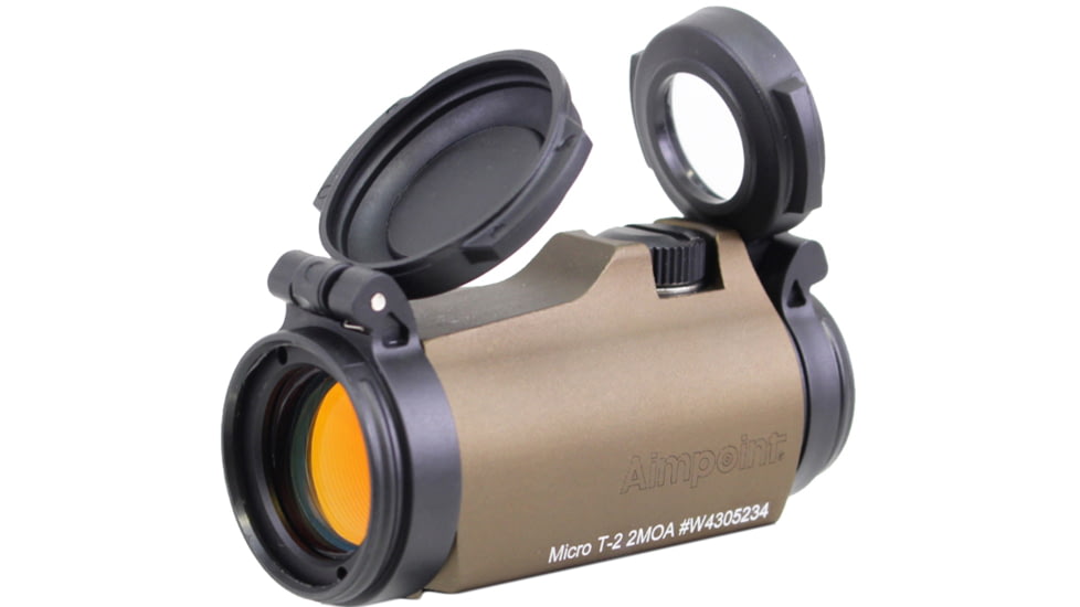 Aimpoint Micro T-2 Red Dot Sight, 1x18mm, 2 MOA, No Mount, Flat Dark Earth, 200804