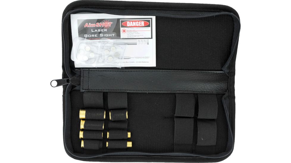 AimShot Universal Laser Boresight Pistol Kit w/ BS 9mm,BS .30 cal,.357 AR38,40 SW,44 Rem,45 ACP,45 Colt KT-PISTOL
