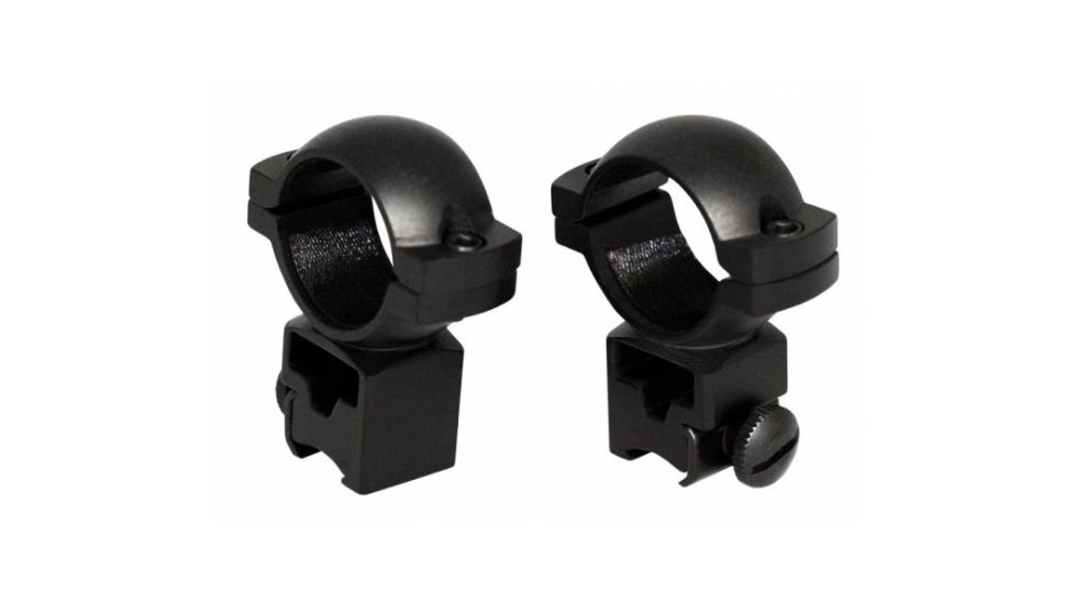 AimSports 1in. Rings 3/8in. Dovetail-High, Black QD10T