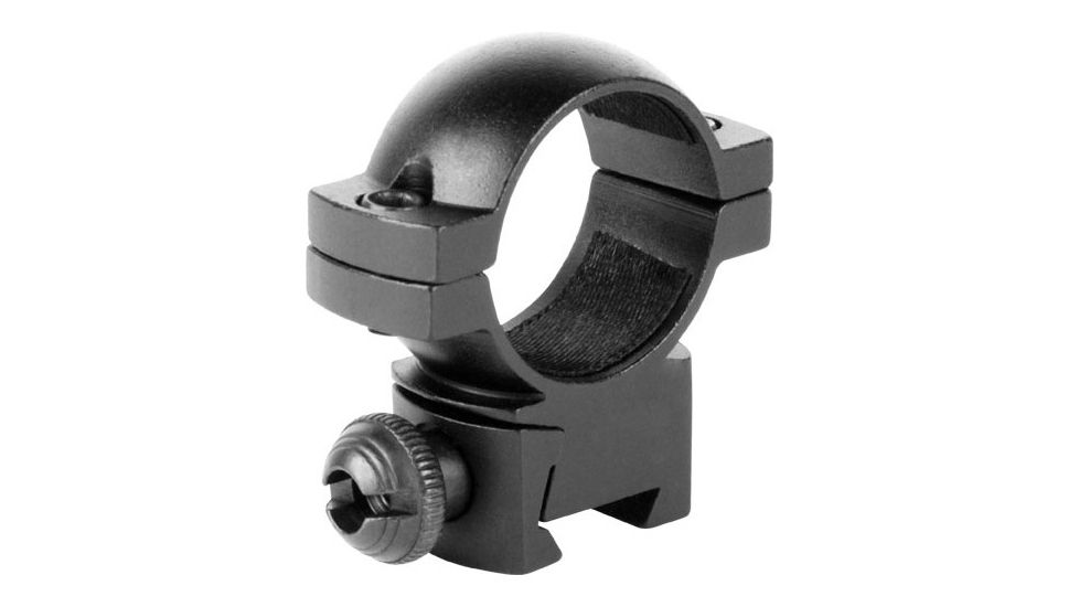 AimSports 1in. Rings 3/8in. Dovetail-Low, Black QD10M