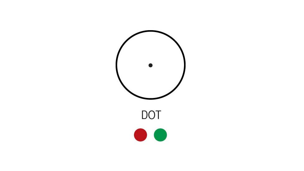 AimSports 1X25 Dual Illuminated Red/Green Dot , Black RTQ125