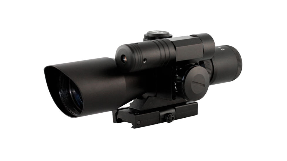 AimSports 2.5-10X40 Dual Ill. Scope /Non-Etched Glass/Mil-Dot, Black JDNG25104G