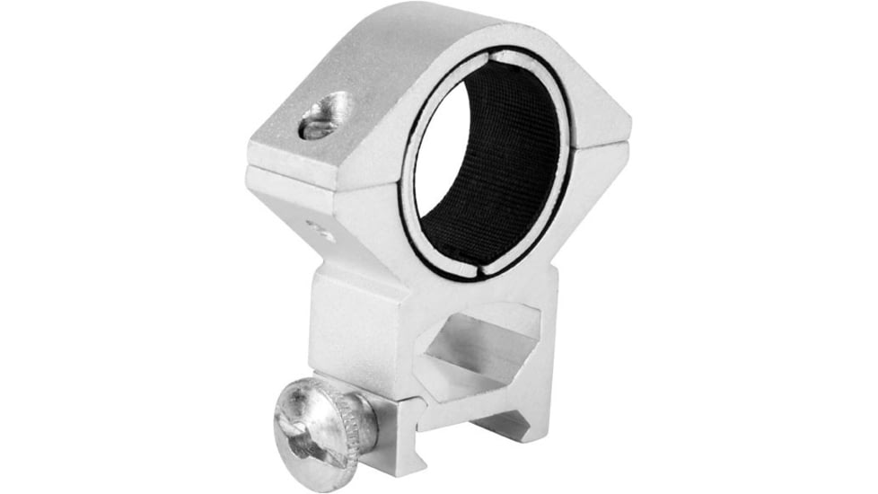 AimSports 30mm Weaver Rings/1in. Insert-Medium/Pewter, Silver QWS30M