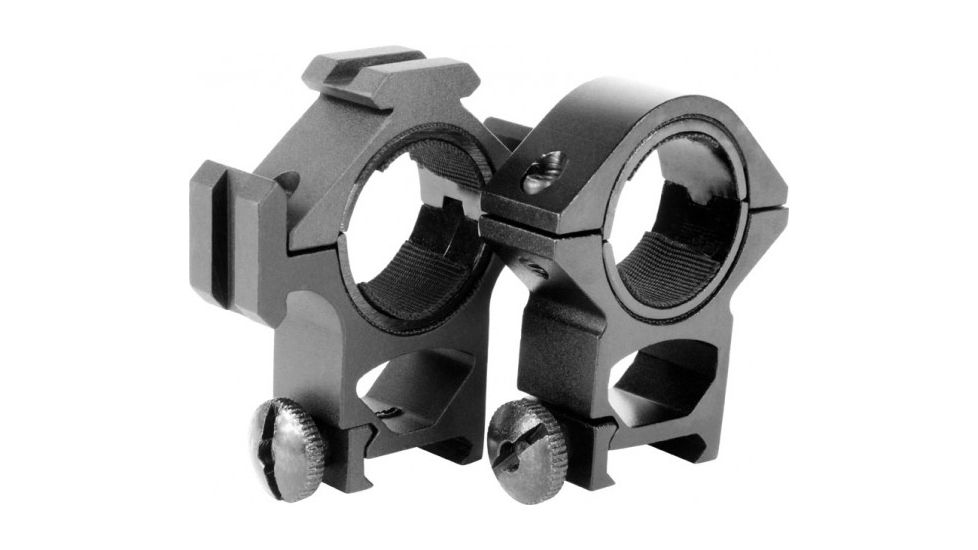 AimSports Tri-Ring Mount/30mm/1in. Insert-High, Black QT01