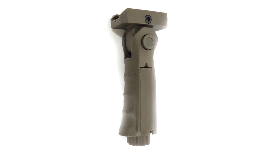 AimSportsTactical Foldable Grip w/ Double Switch Housing/Storage Area, FDE, MT007FH