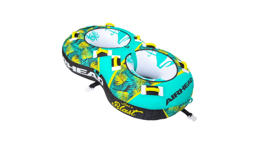 Airhead Blast Towable, 2 Rider, Teal / Yellow, AHBL-22