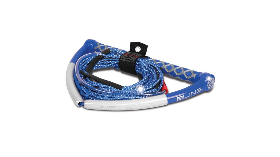 Airhead Bling Spectra Wakeboard Rope/5 Section, Blue, 75ft, AHWR-13BL