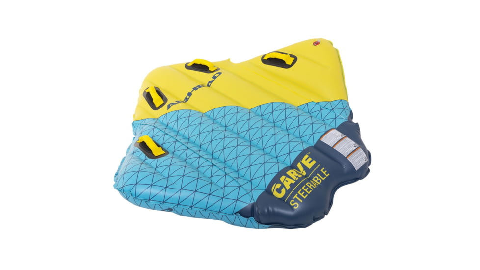 Airhead Carve Steerable Tube, 1 Rider, Blue / Yellow, AHCV-11