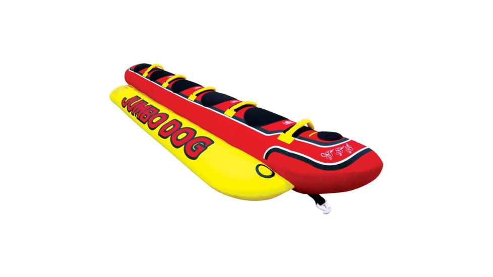 Airhead Jumbo Dog Towable, 5 Rider, Red / Yellow, HD-5