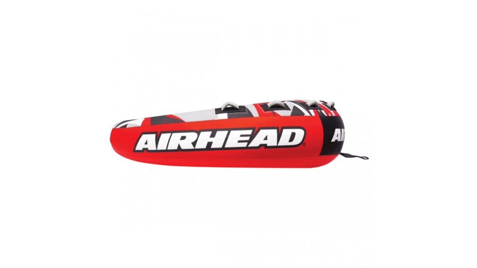 Airhead Mega Slice Inflatable Quadruple Rider Towable, Red/Black/Gray, AHSSL-42