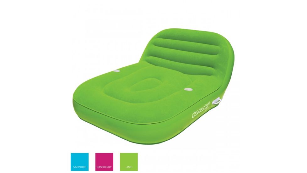 Airhead Sun Comfort Cool Suede Double Chaise Lounge, Lime, AHSC-010