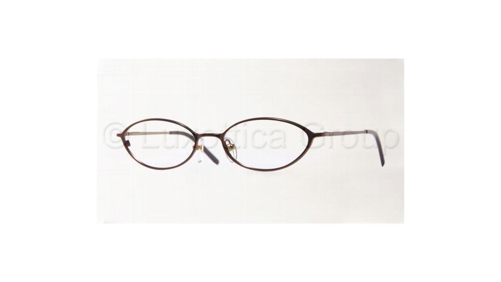 AK Anne Klein AK9069 Eyeglasses with Non-Rx Lenses 443-4816 - Dark Brown 